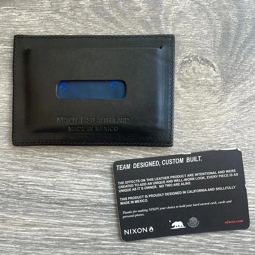 Nixon Stealth Slim Card Wallet, black